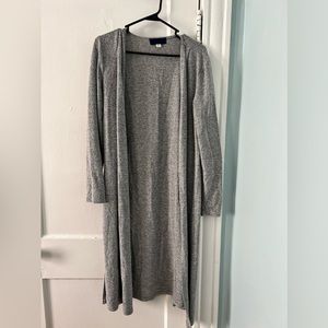 Light gray super soft long cardigan